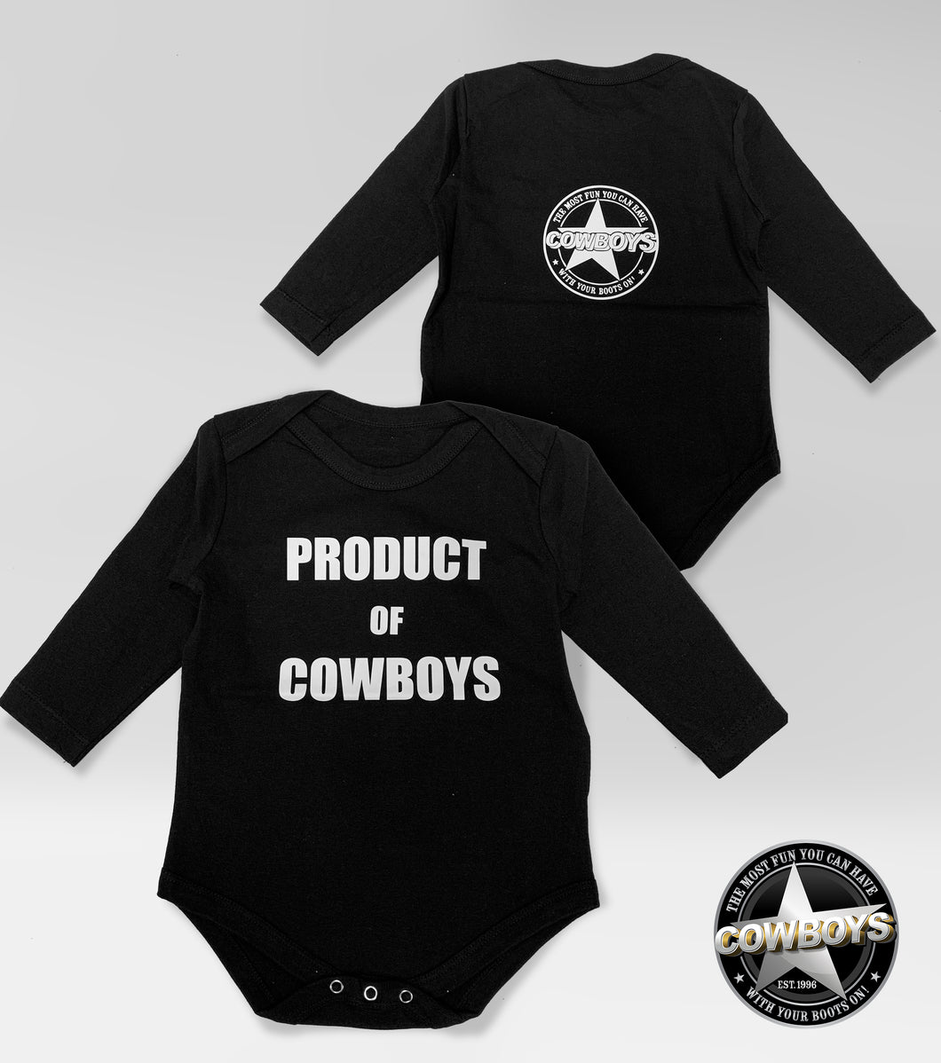 Product of Cowboys Baby Onesie